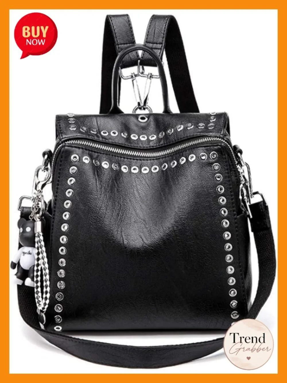 Convertible Backpack Purse Women Faux Leather Tote Shoulder Bag Work Travel